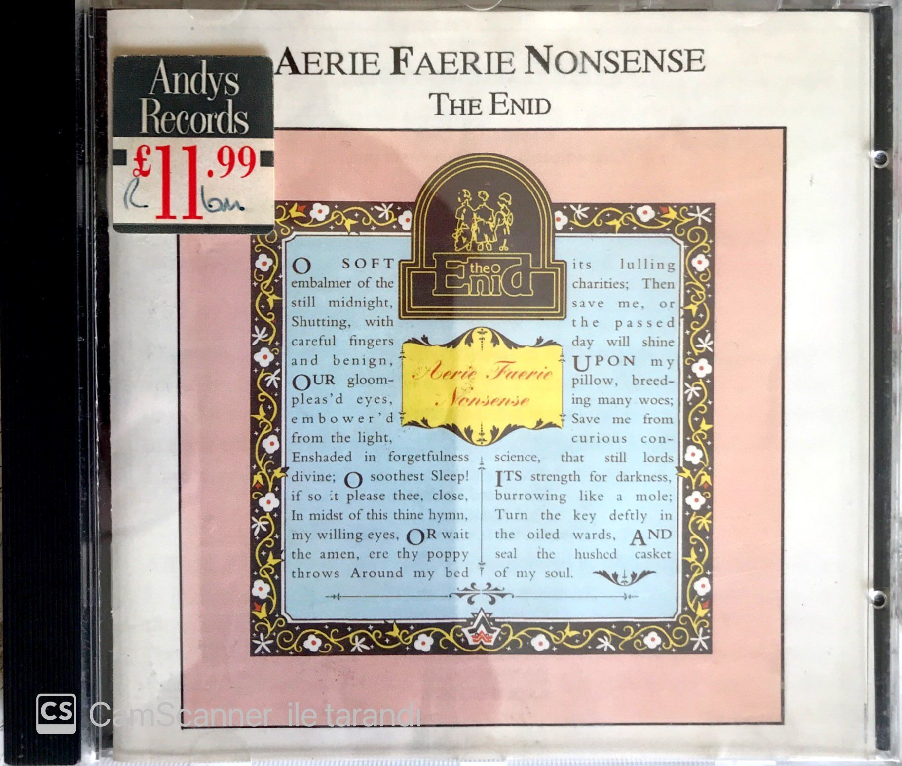 Aerie Faerie Nonsense / The End CD