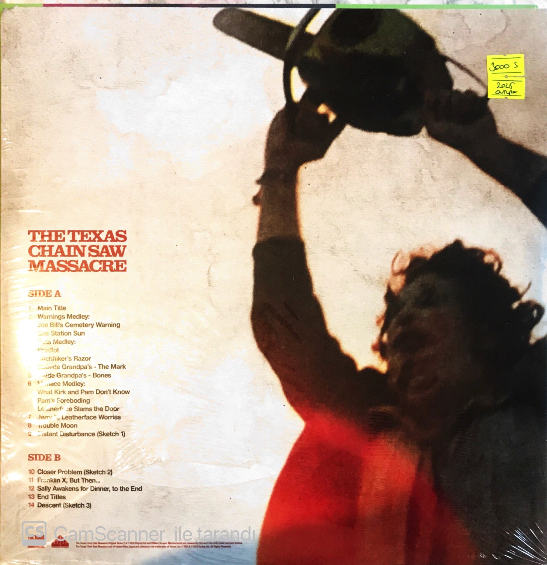 The Texas Chain Saw Massacre LP Plak Satın Al