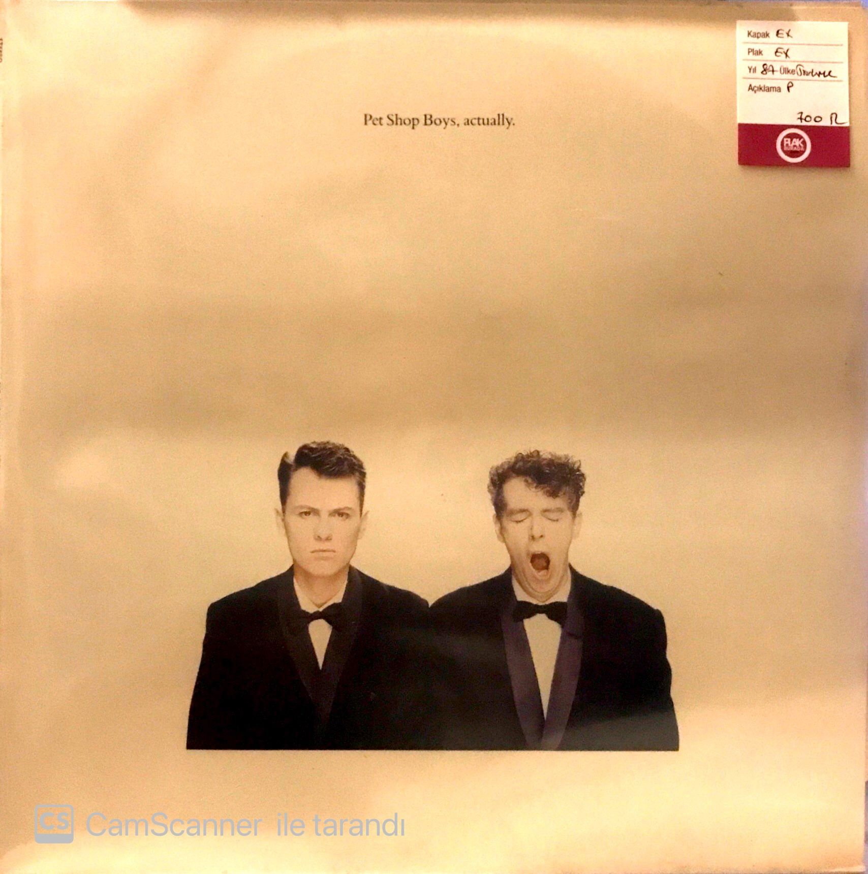 Pet Shop Boys / Actually LP