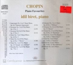 Chopin Piano Favourites İdil Biret Piano CD