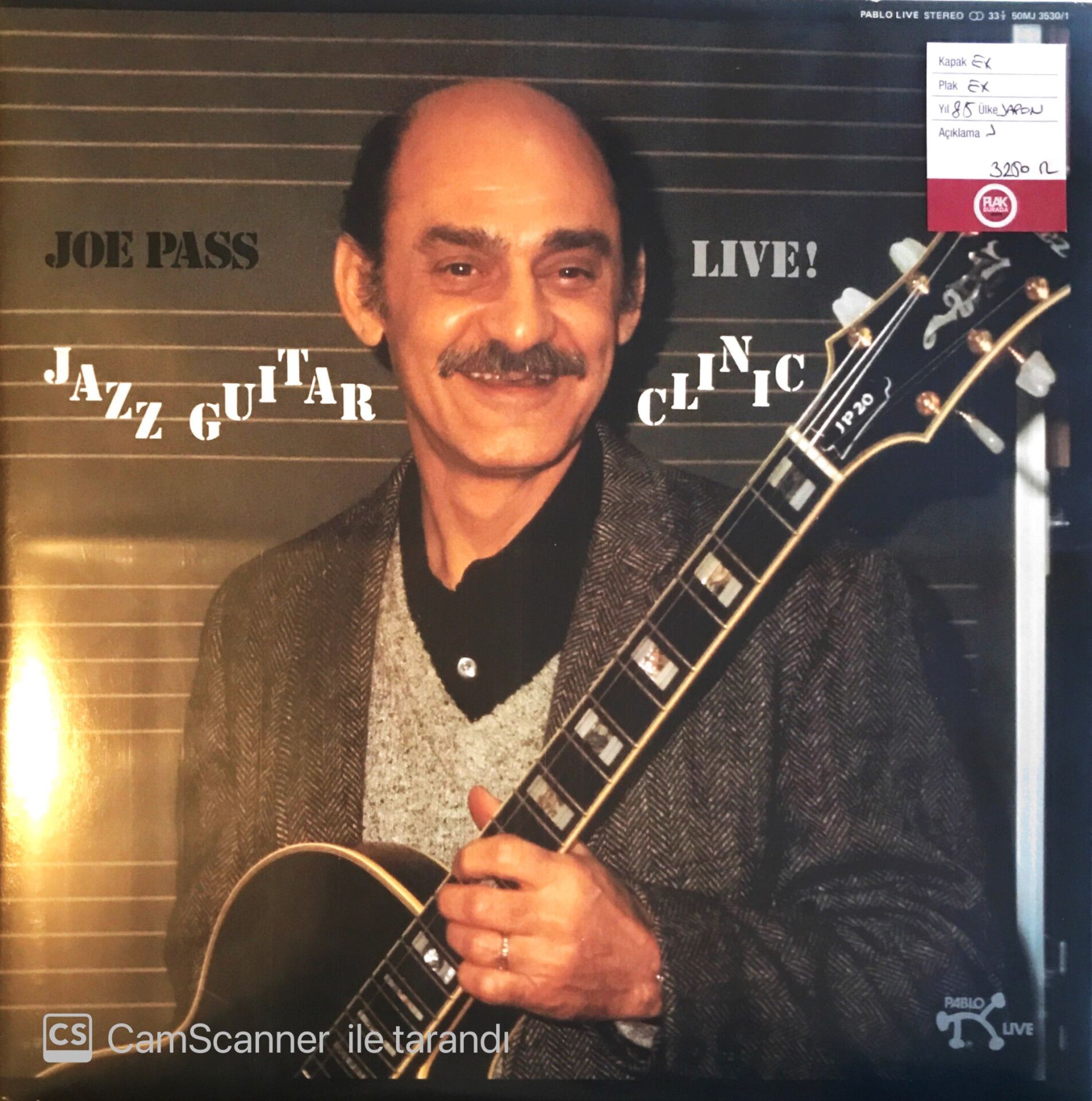 Joe Pass Jazz Guitar Clinic Live (Japon Baskı) LP