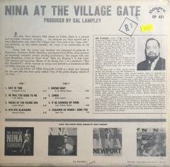 Nina Simone At The Village Gate LP