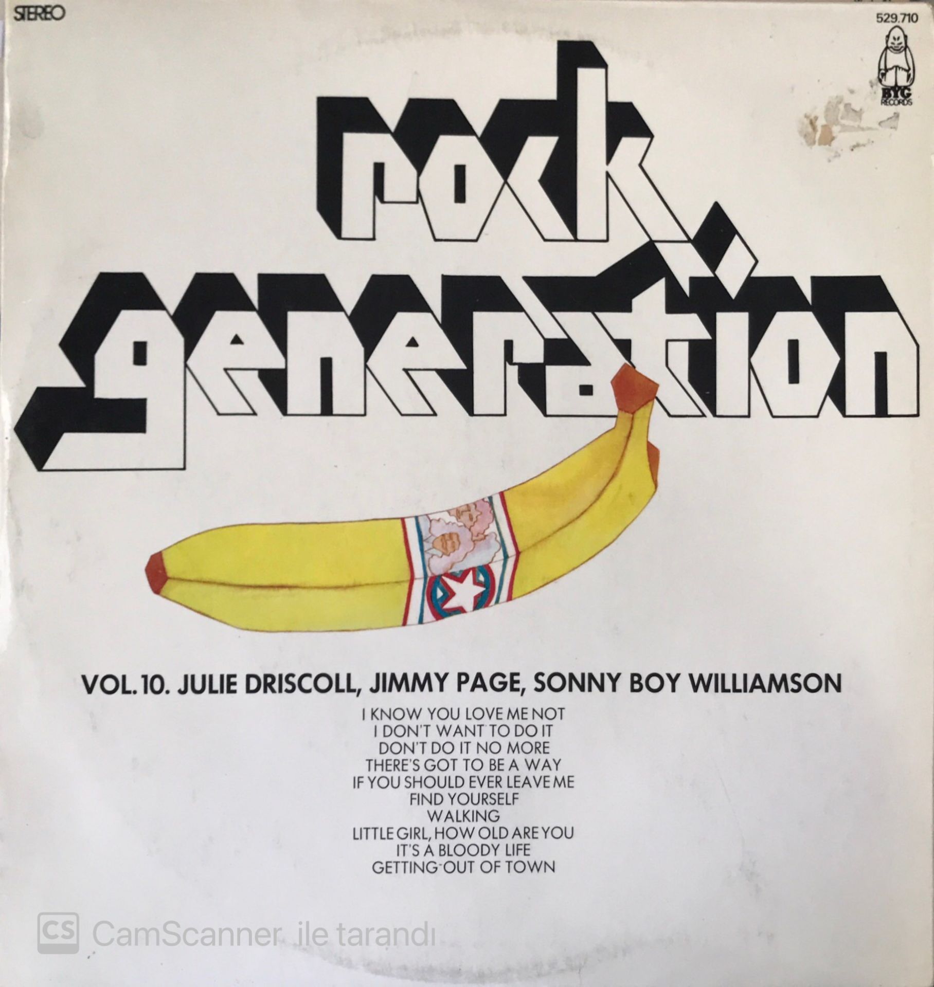 Rock Generation Volume 10 Julie Driscolll, Jimmy Page, Sonny  Boy Williamson LP