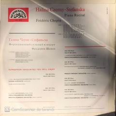 Halina Czerny - Stefanska Piano Recital Frederic Chopin LP