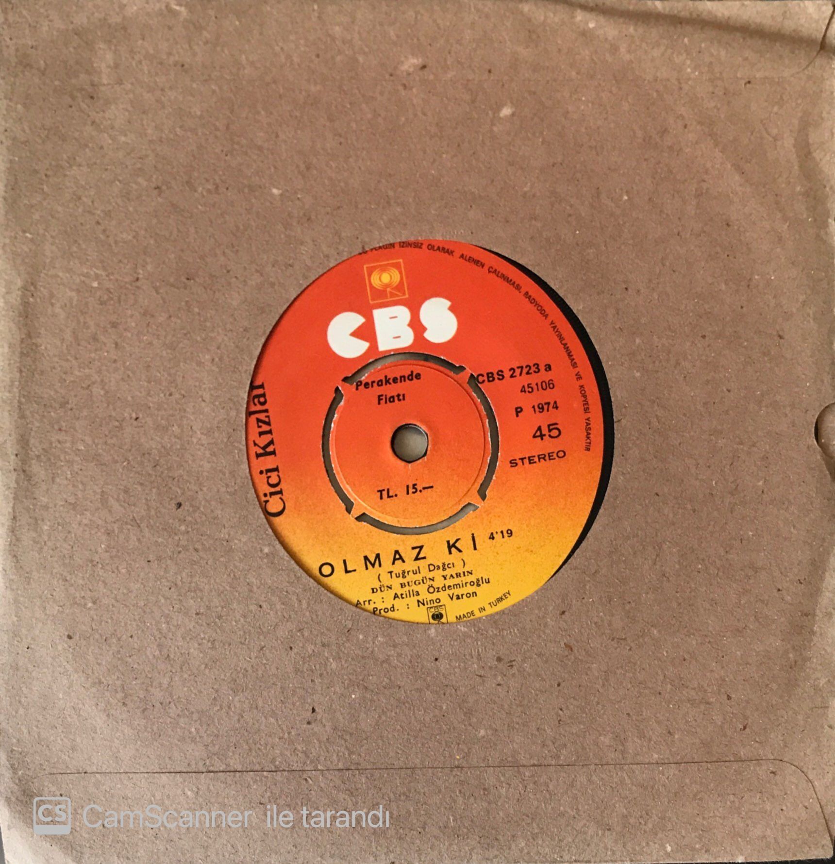 Cici Kızlar - Olmaz Ki 45lik