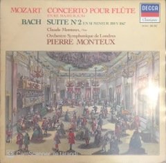 Mozart Concerto Pour Flute Bach Suite No.2 Pierre Monteux LP