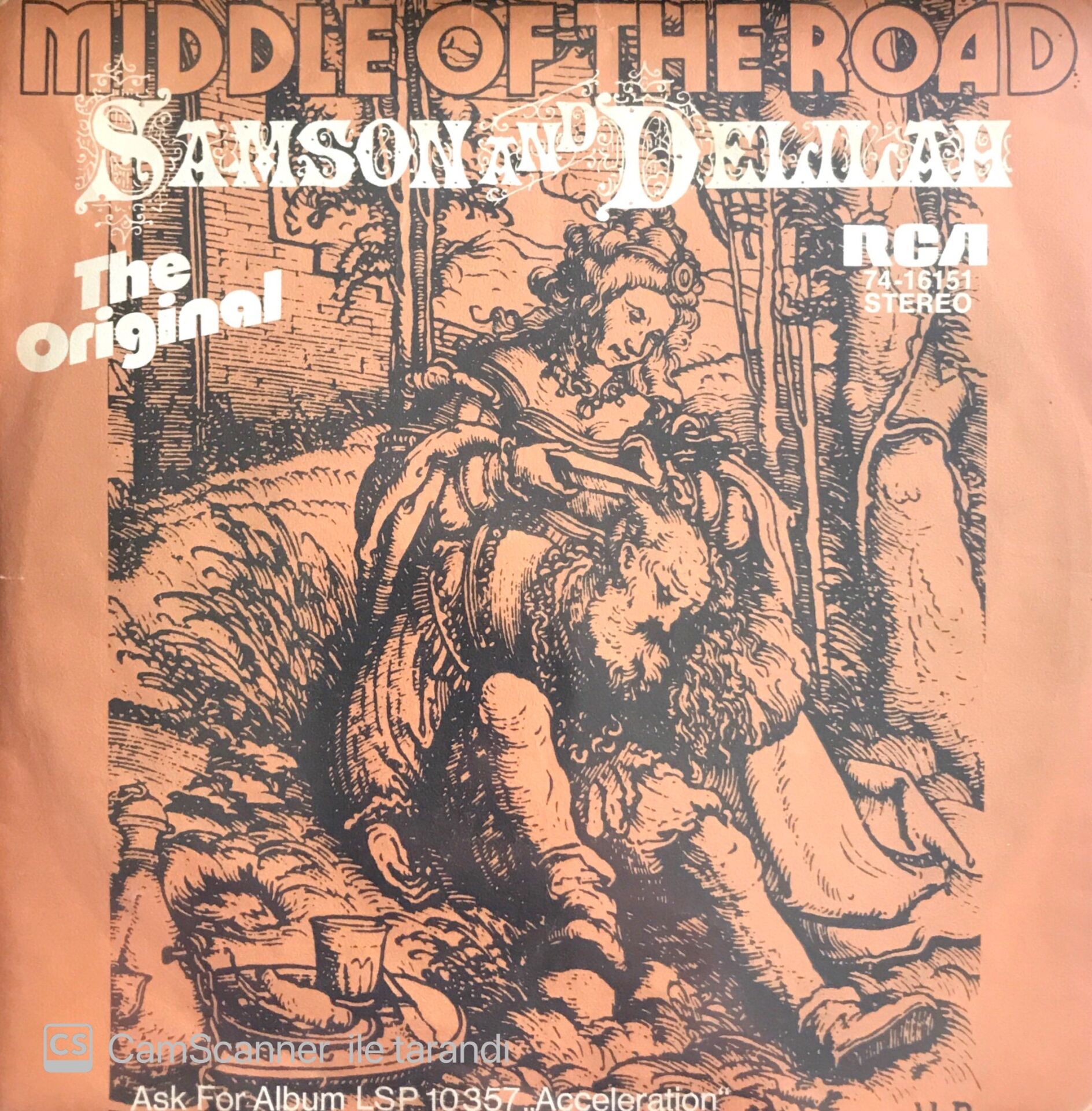 Middle Of The Road / Samson And Delilah 45'lik