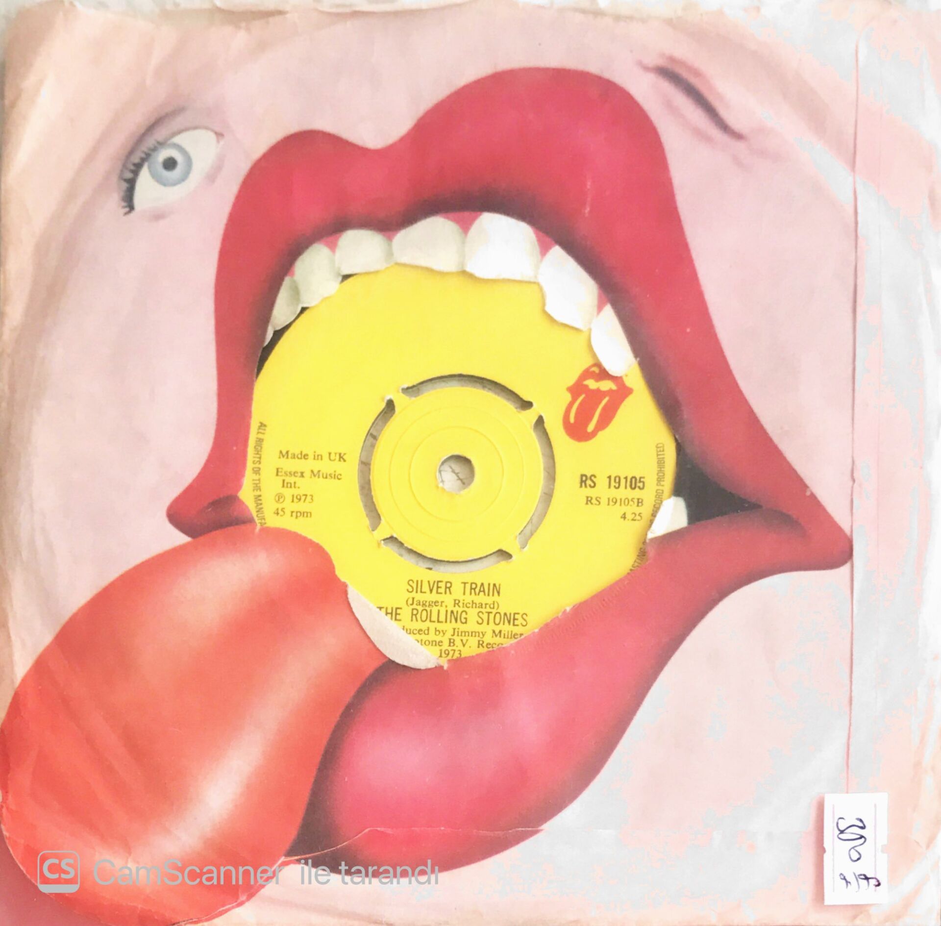 The Rolling Stones - Angie/Silver Train - 45'lik