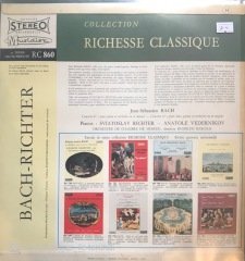 J. S. Bach Concerto N' 1 Pour Piano Et Orchestre En Re Mineur LP