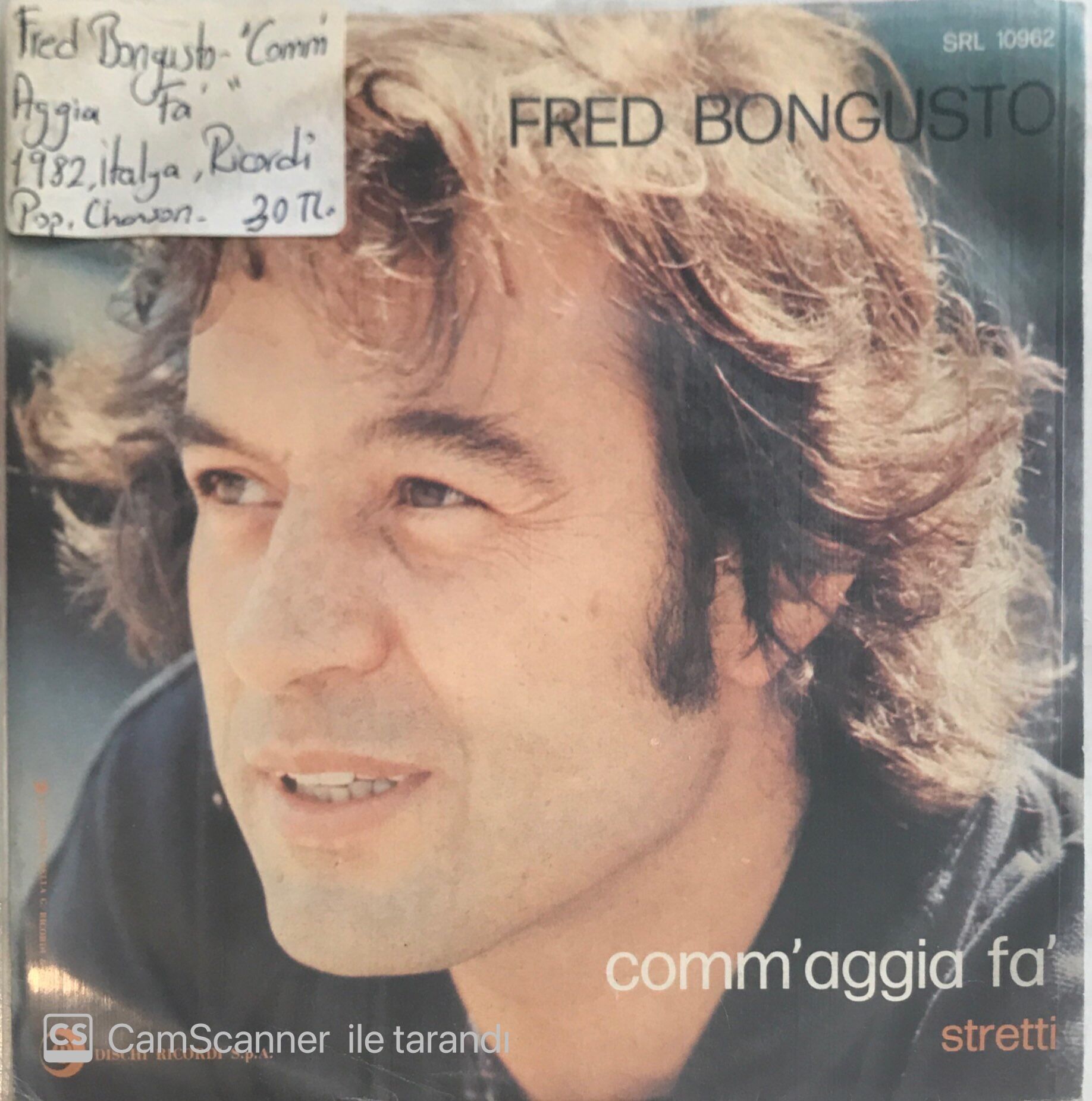 Fred Bongusto Comm Aggia Fa 45lik