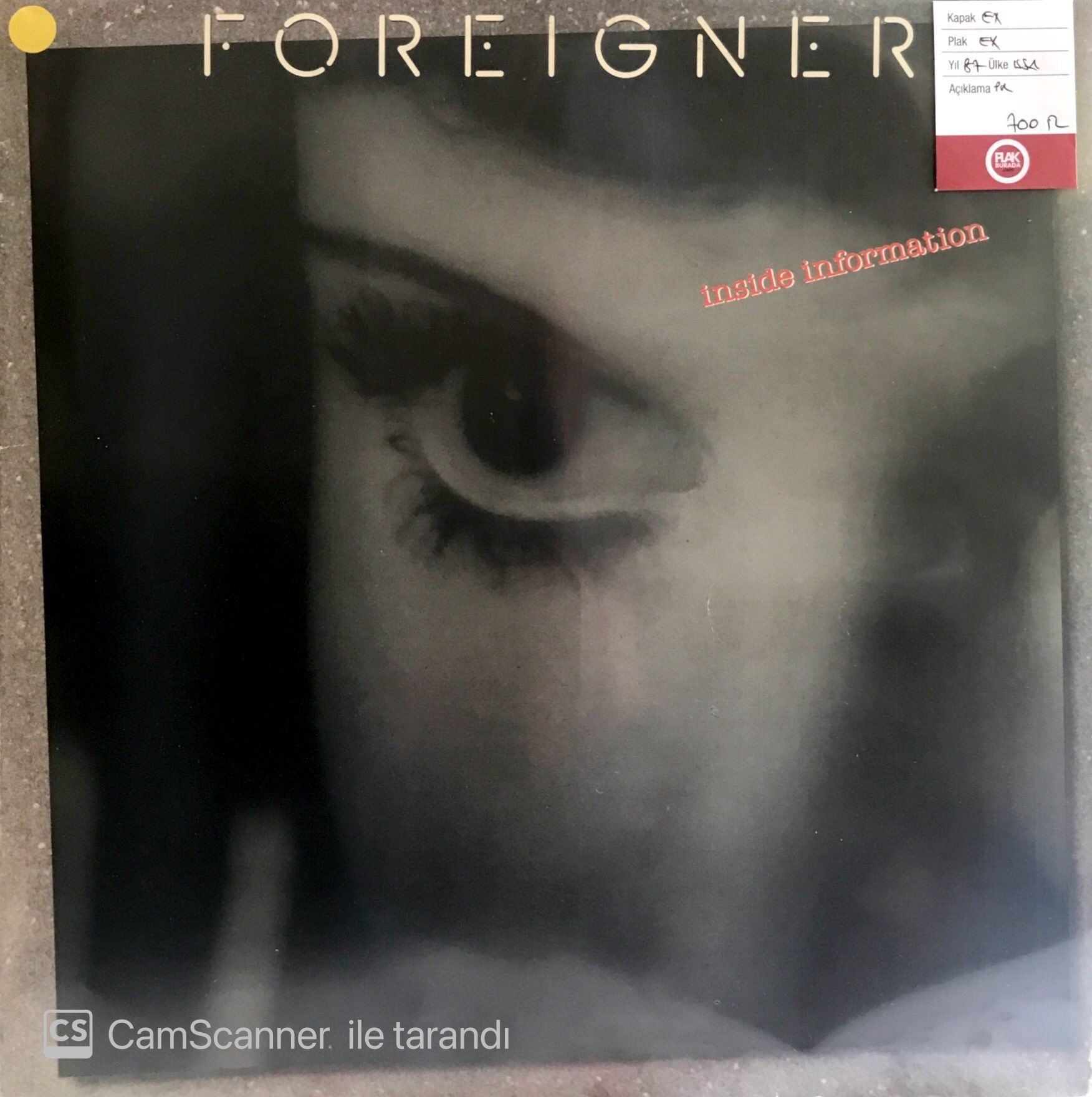 Foreıgner - Insıde İnformatıon LP