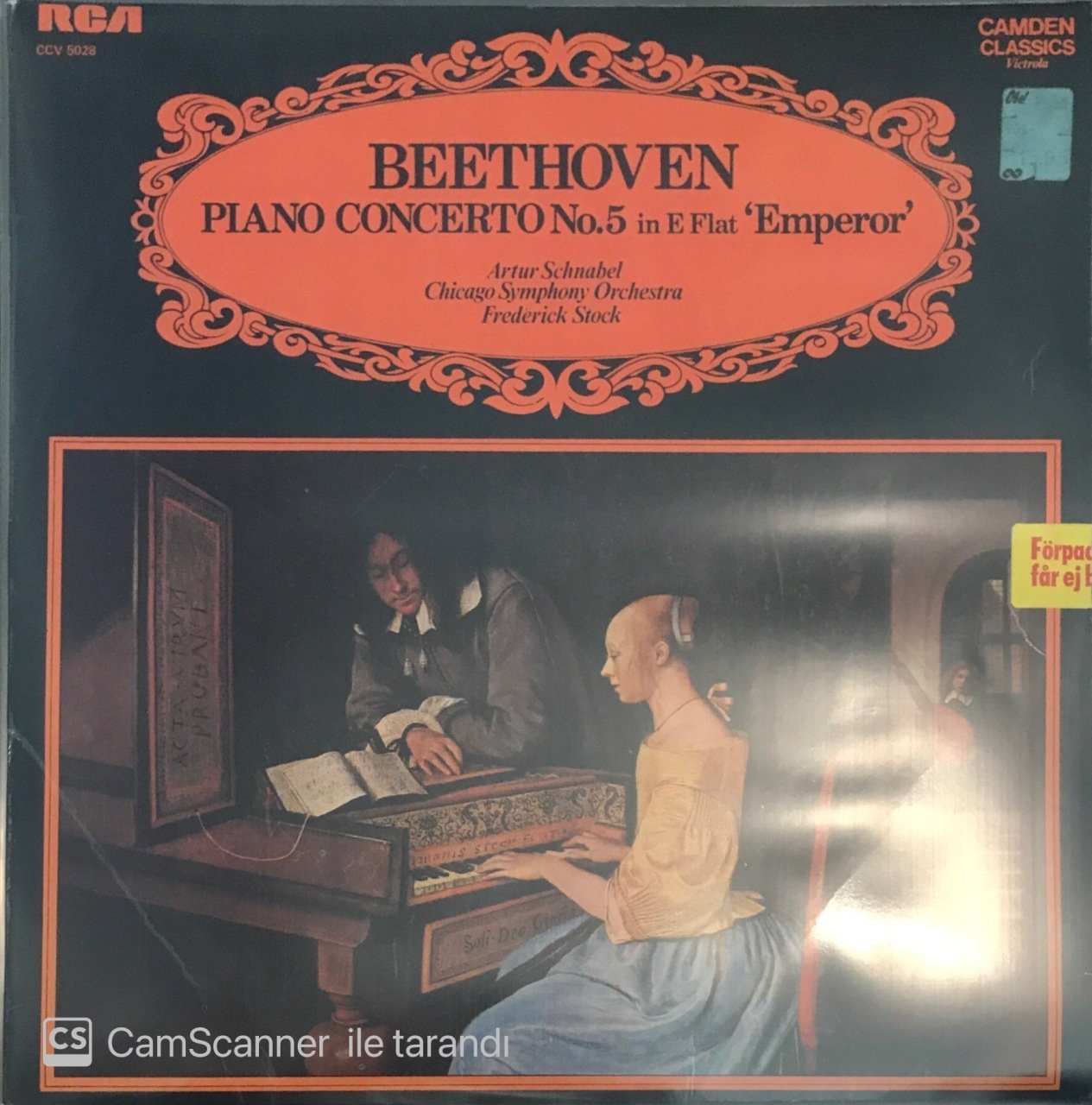 Beethoven Piano Concerto No.5 In E Flat Emperor LP