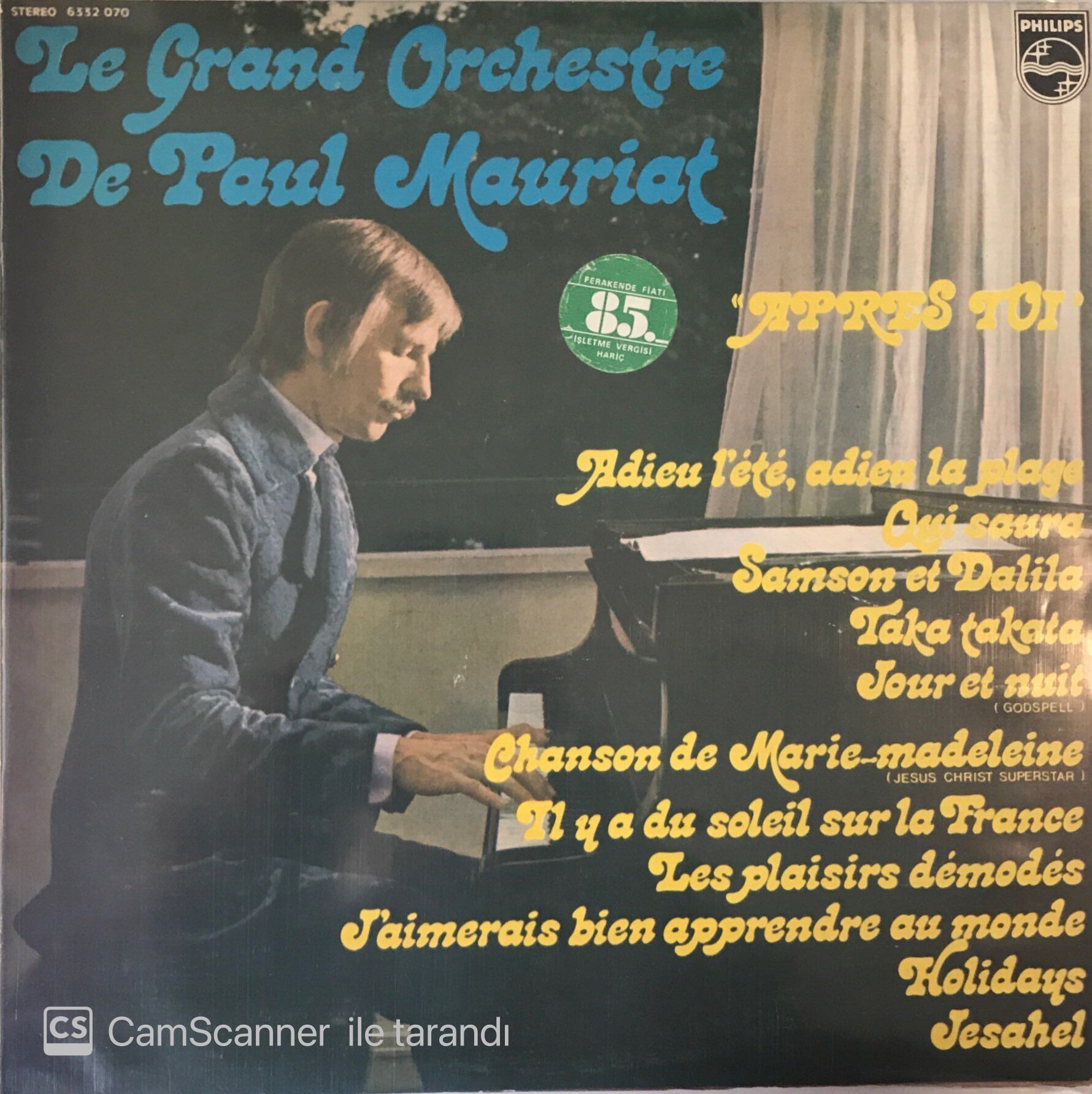 Le Grand Orchestre De Paul Mauriat Apres Toi LP