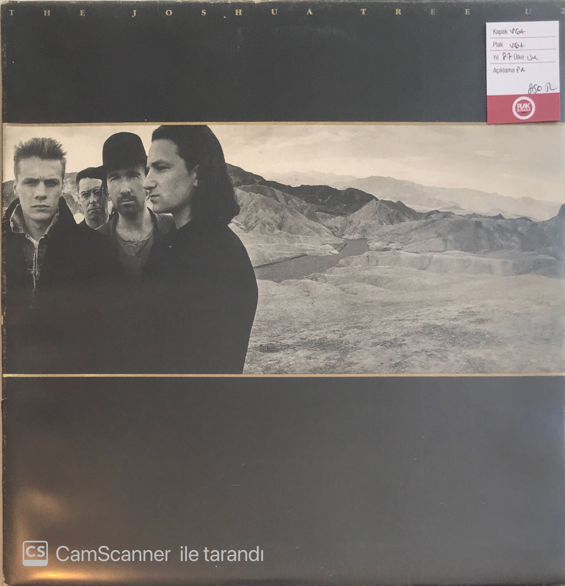 U2 - The Joshua Tree LP