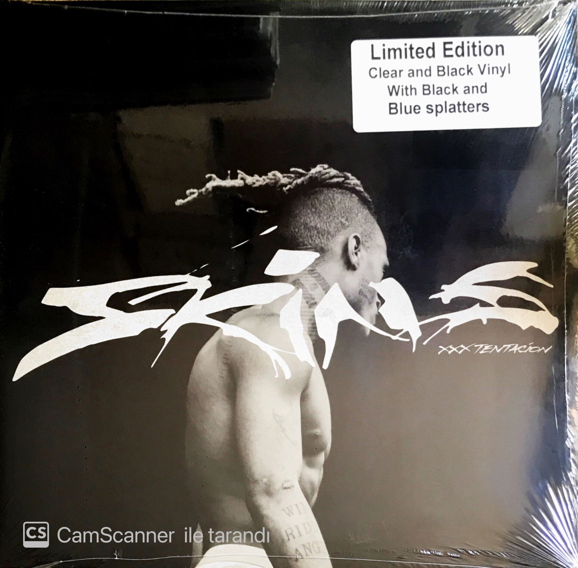 XXXTENTACION - Skins (Clear And Black Vinyl With Black And Blue Splatters) - LP