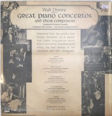 Walt Disney Presents Great Piano Concert And Their Composers LP