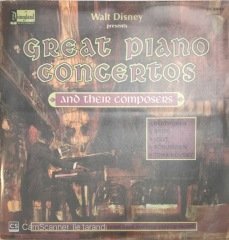 Walt Disney Presents Great Piano Concert And Their Composers LP