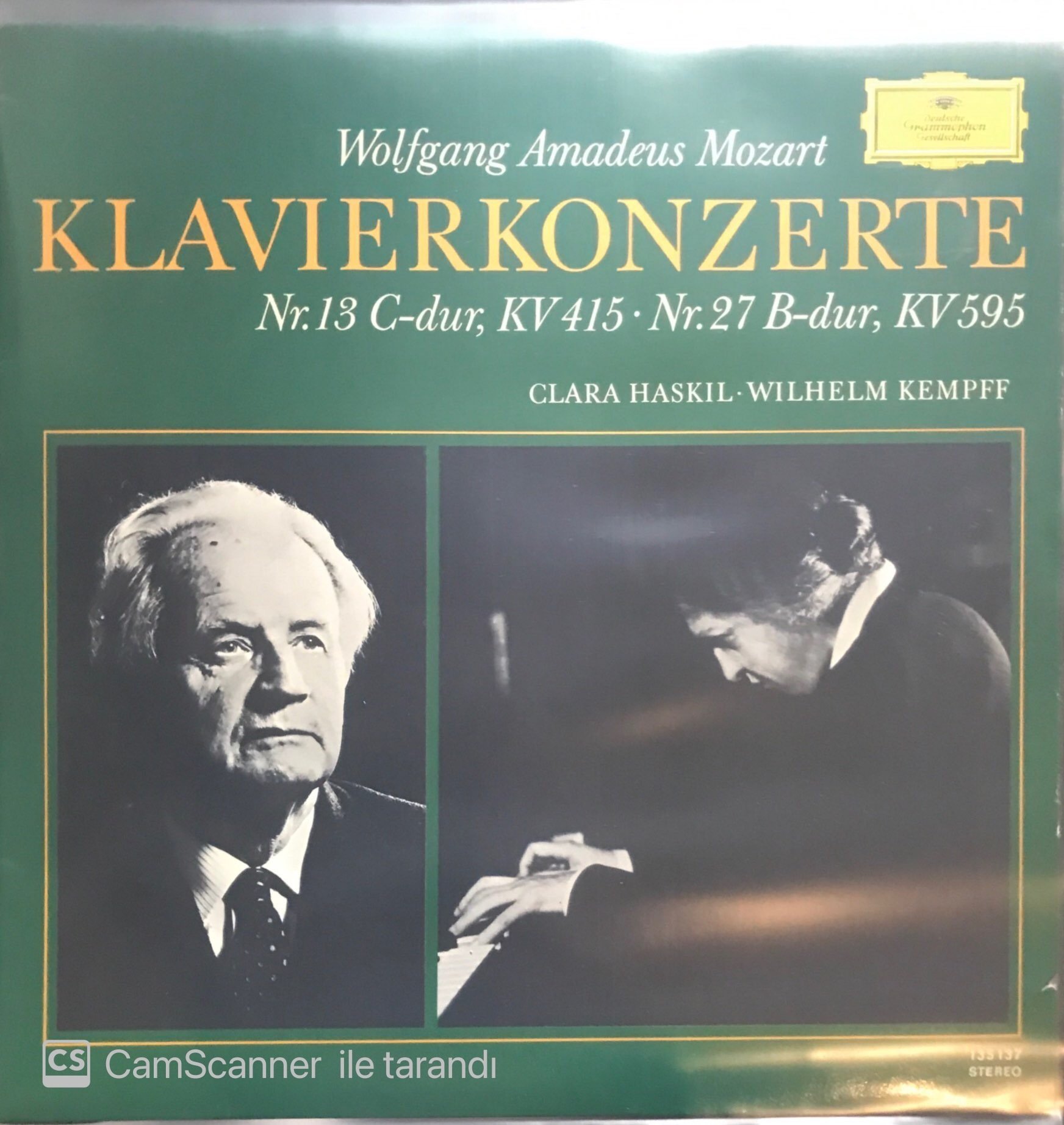 Mozart Klavierkonzderte Nr. 19 C-dur  LP