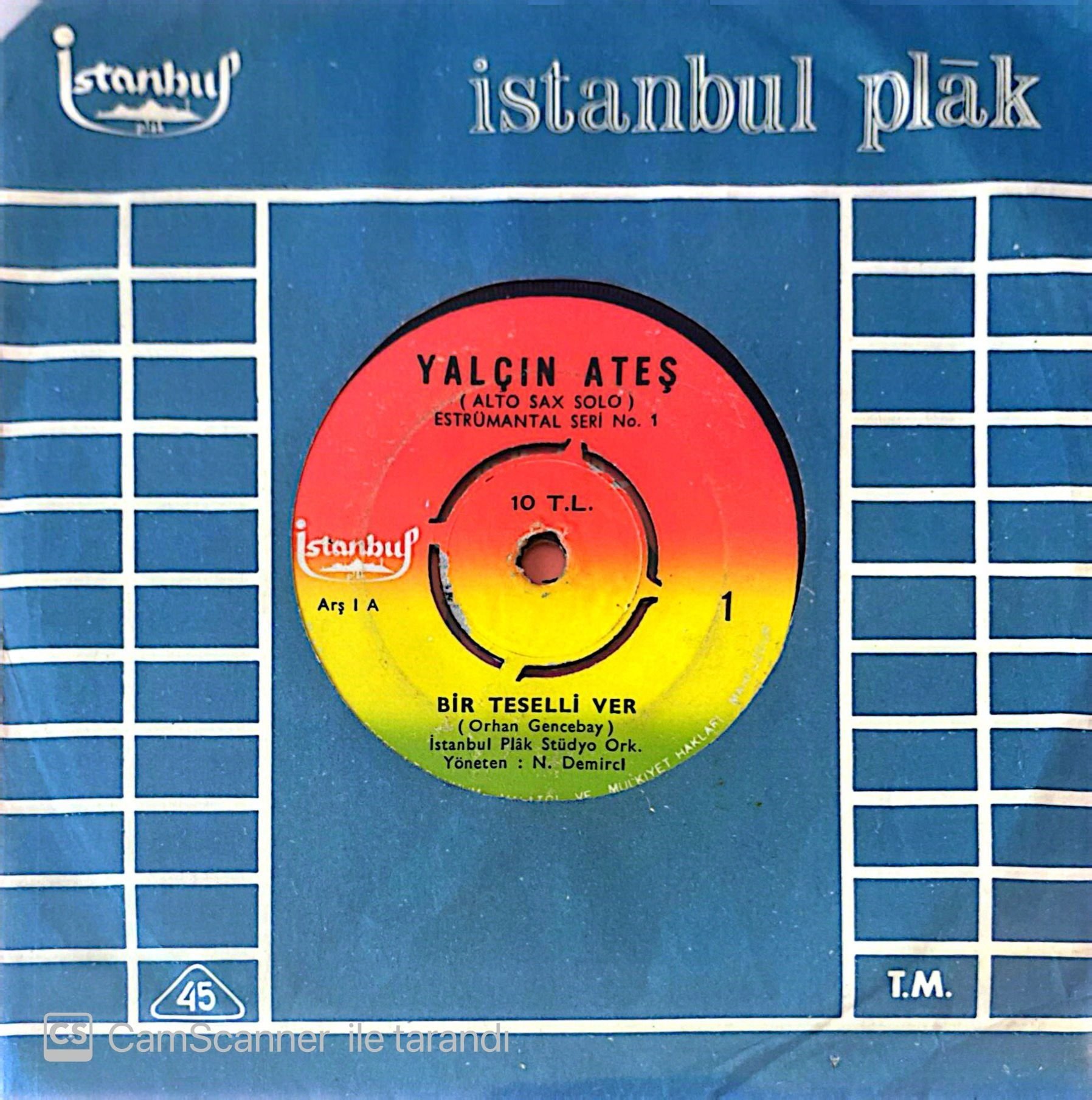 Yalçın Ateş Bir Teselli Ver 45lik