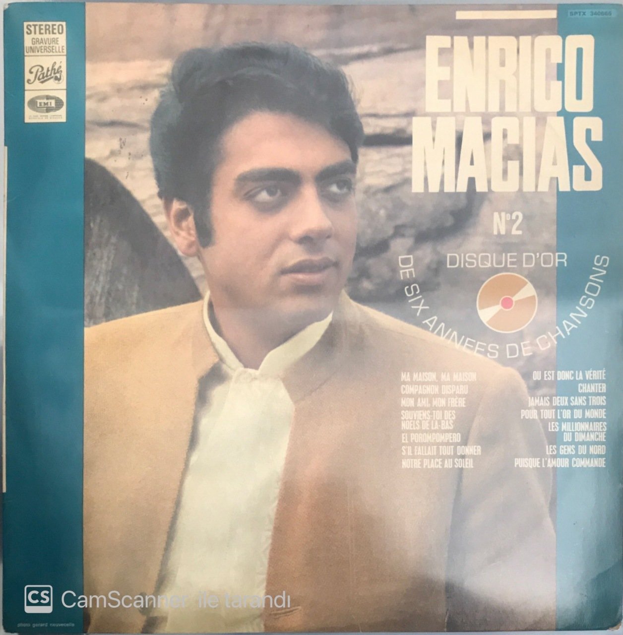 Enrico Macias Disque D'or De Six Annes De Chansons No. 2 LP