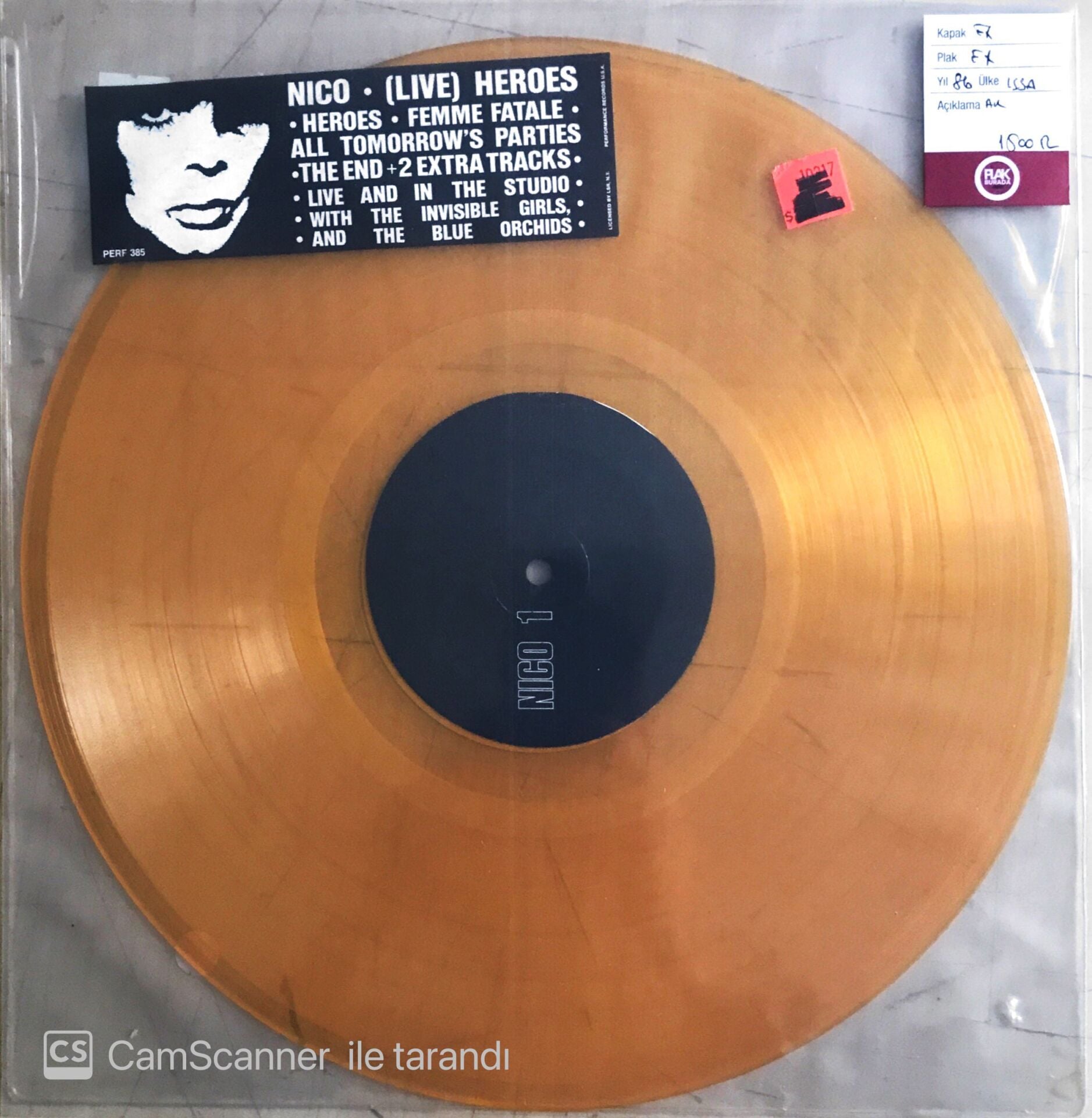 Nico - (Live) Heroes - LP