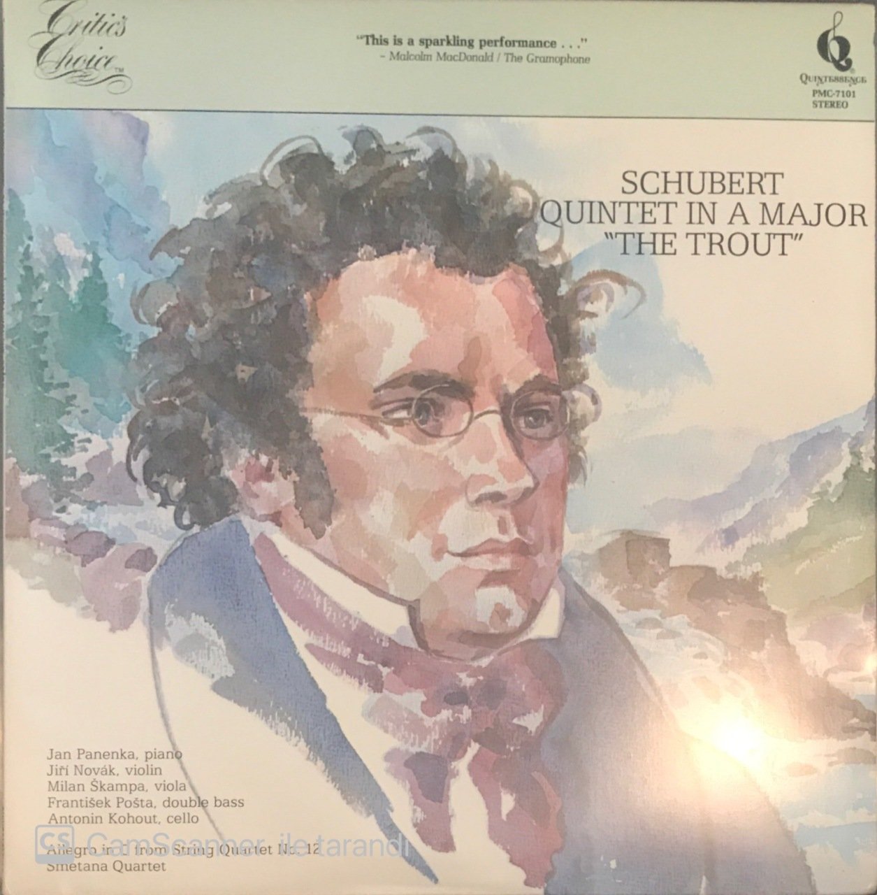 Schubert Quintet In A Major The Trout LP