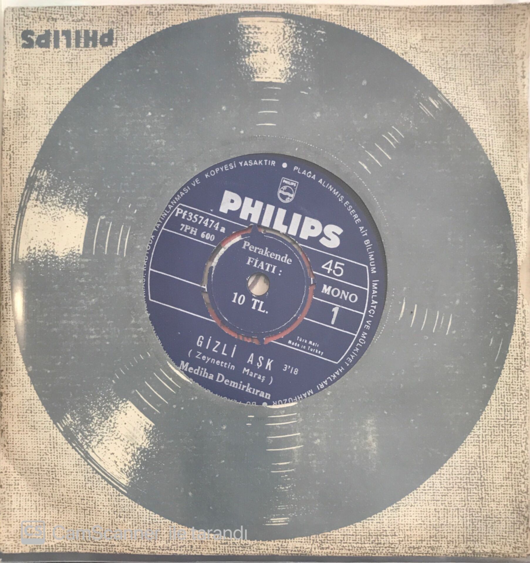 Mediha Demirkıran Gizli Aşk 45lik