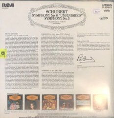 Schubert Symphony No.8 Unfinished Symphony No.5 LP