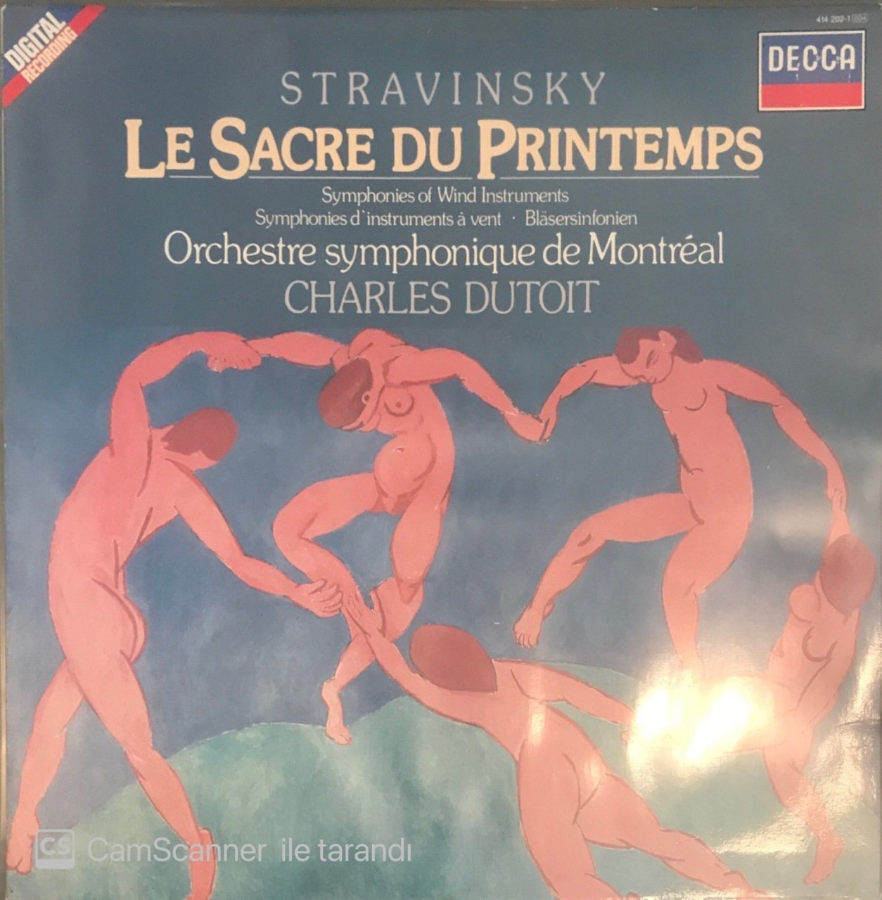 Stravinsky Le Sacre Du Printemps Orchestre Symphonique De Montreal Charler Dutoit LP