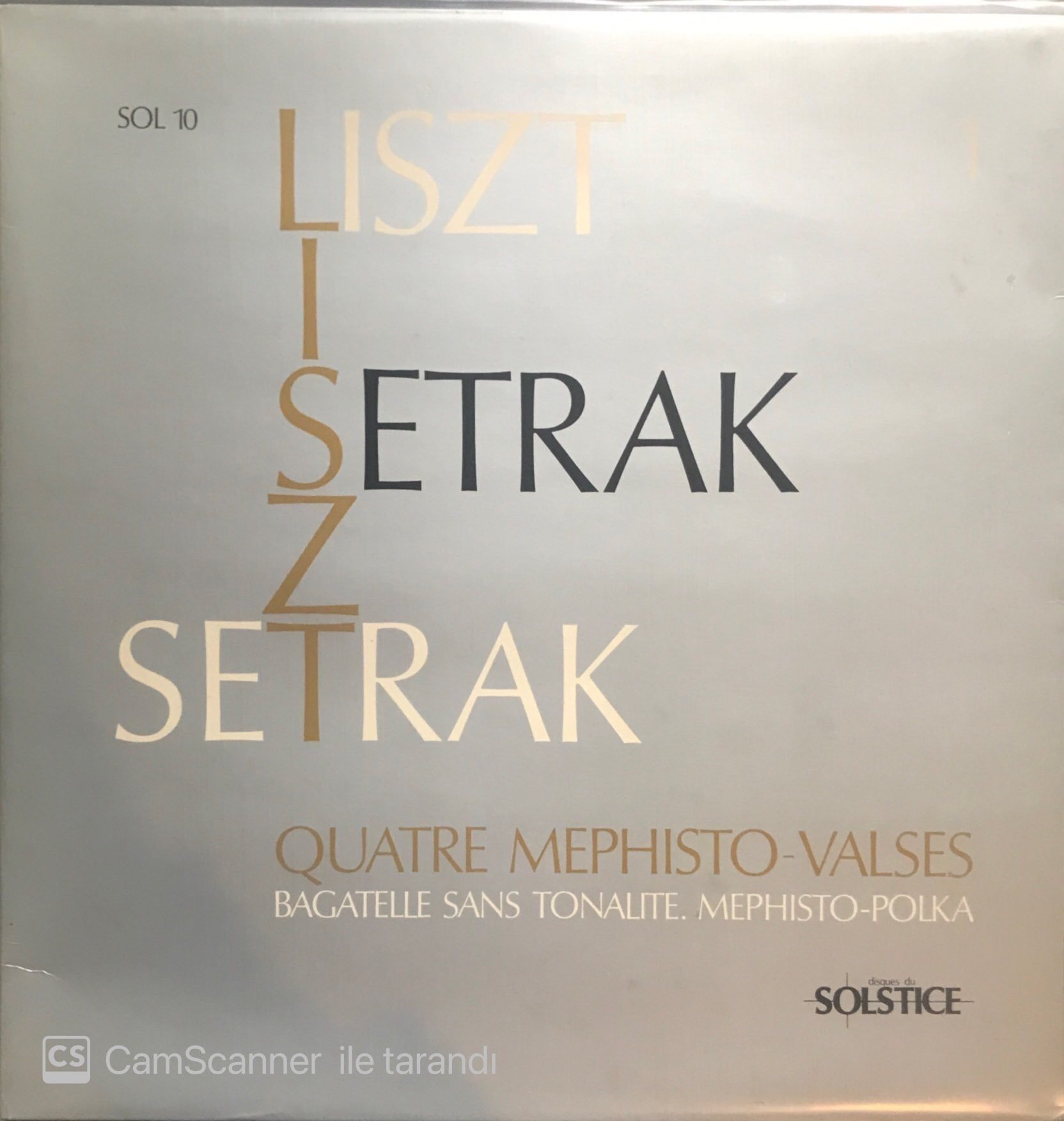 Liszt Setrak Quatre Mephisto Valses LP