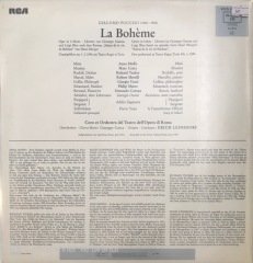 Giacomo Puccini La Boheme Double LP