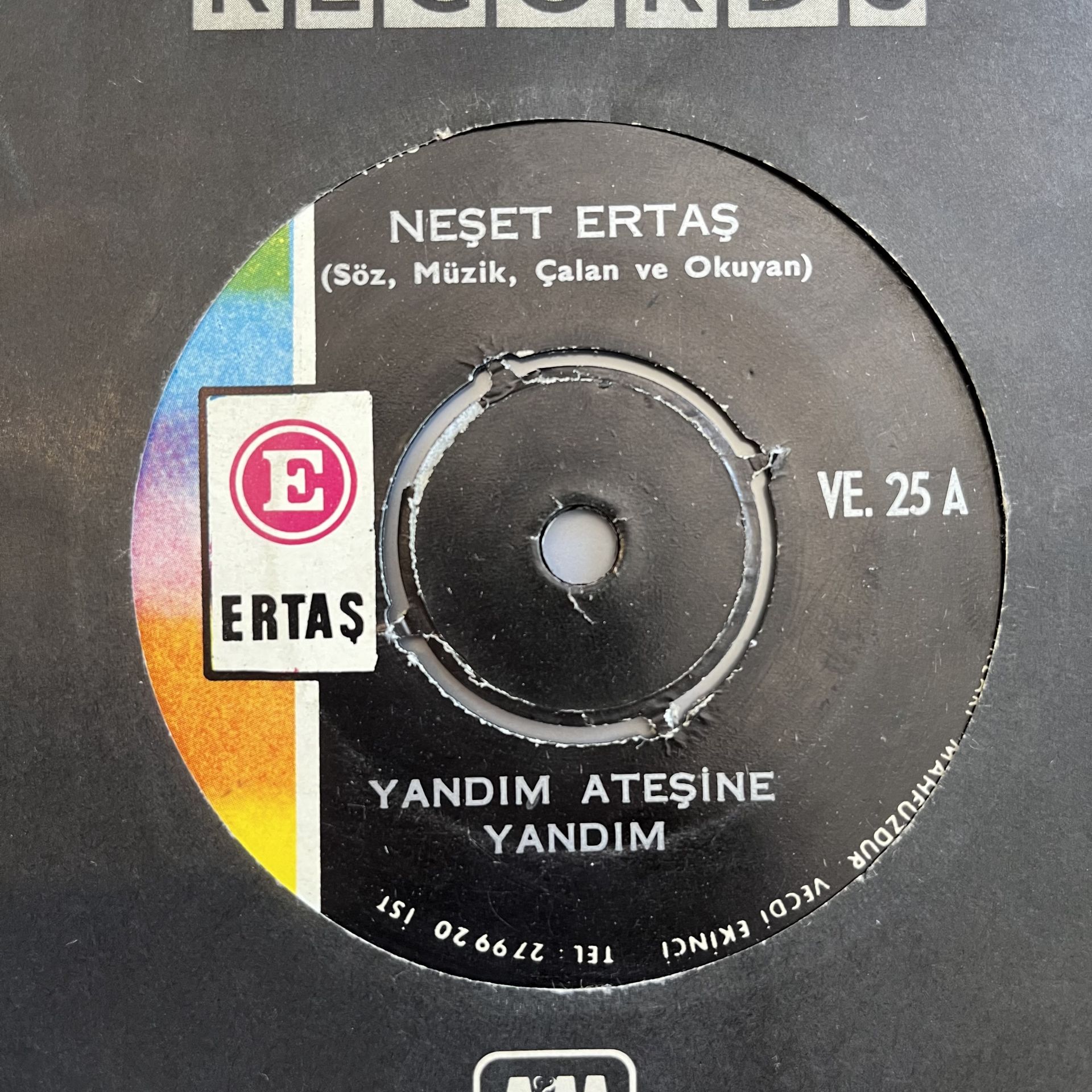 Neşet Ertaş - Yandım Ateşine Yandım 45lik