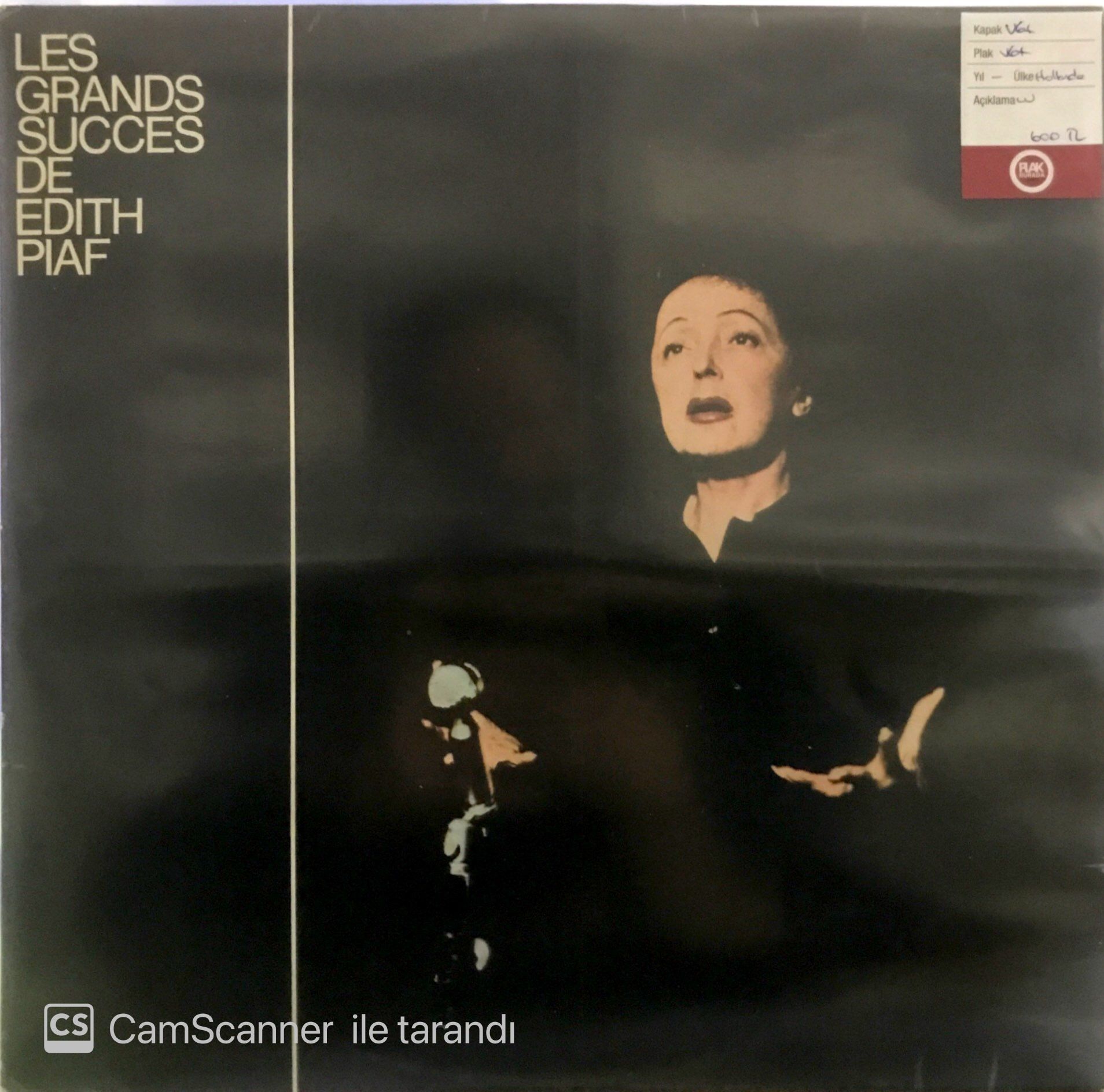 Edith Piaf - Les Grands succes de LP