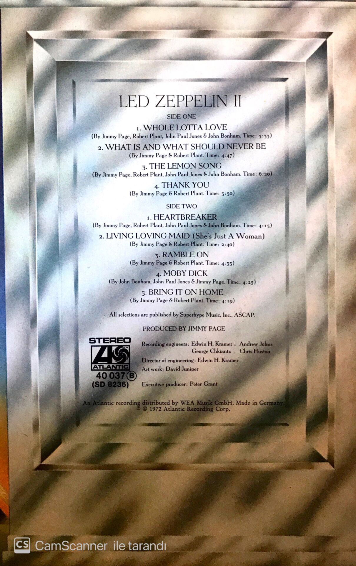 Led Zeppelin - II LP Plak Satın Al