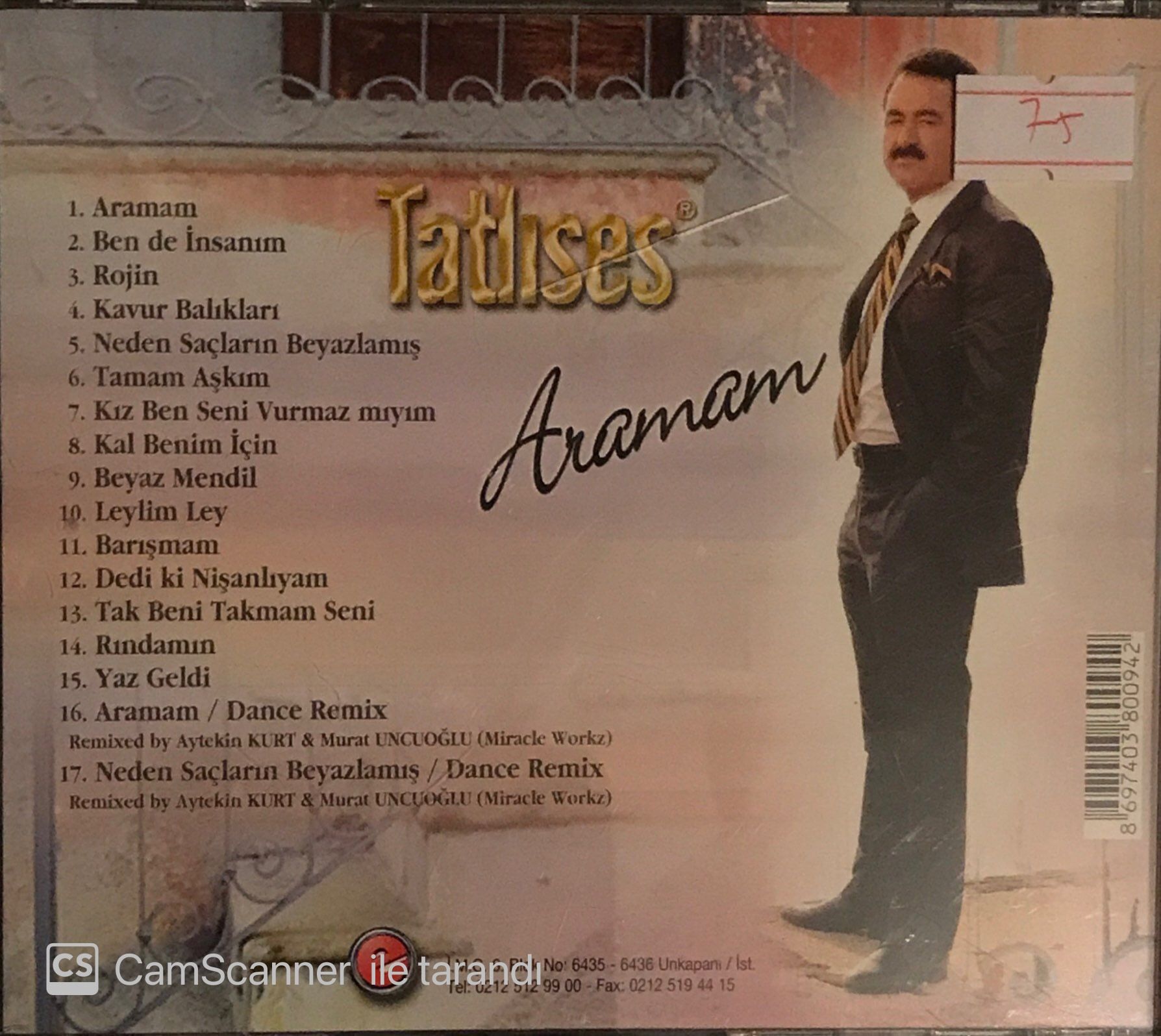İbrahim Tatlıses - Aramam CD Plak Satın Al
