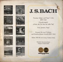 J. S. Bach - Toccata Adagto Und Fuge C Dur BWV 564 LP