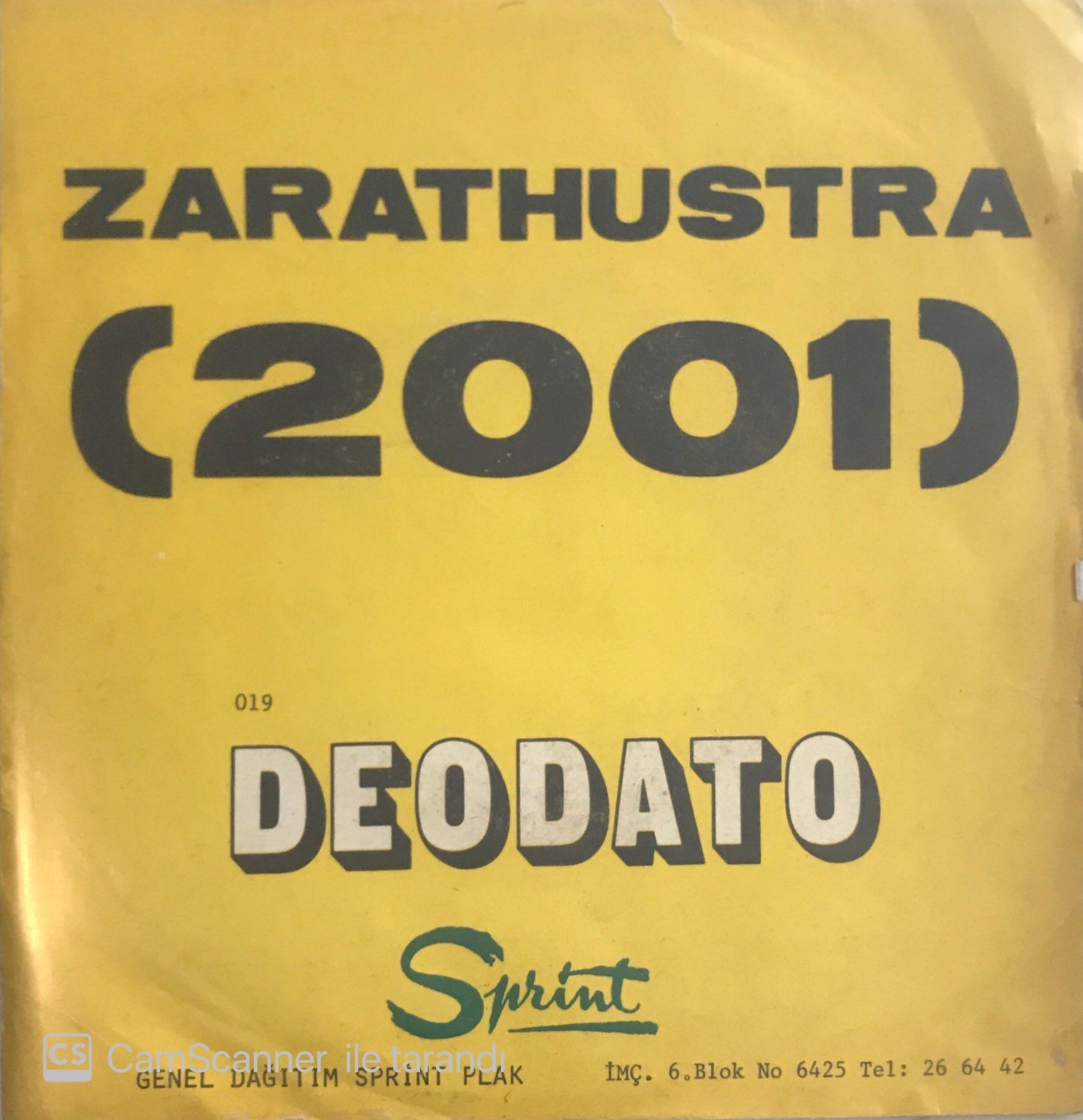 Deodato Zarathustra 2001 45lik