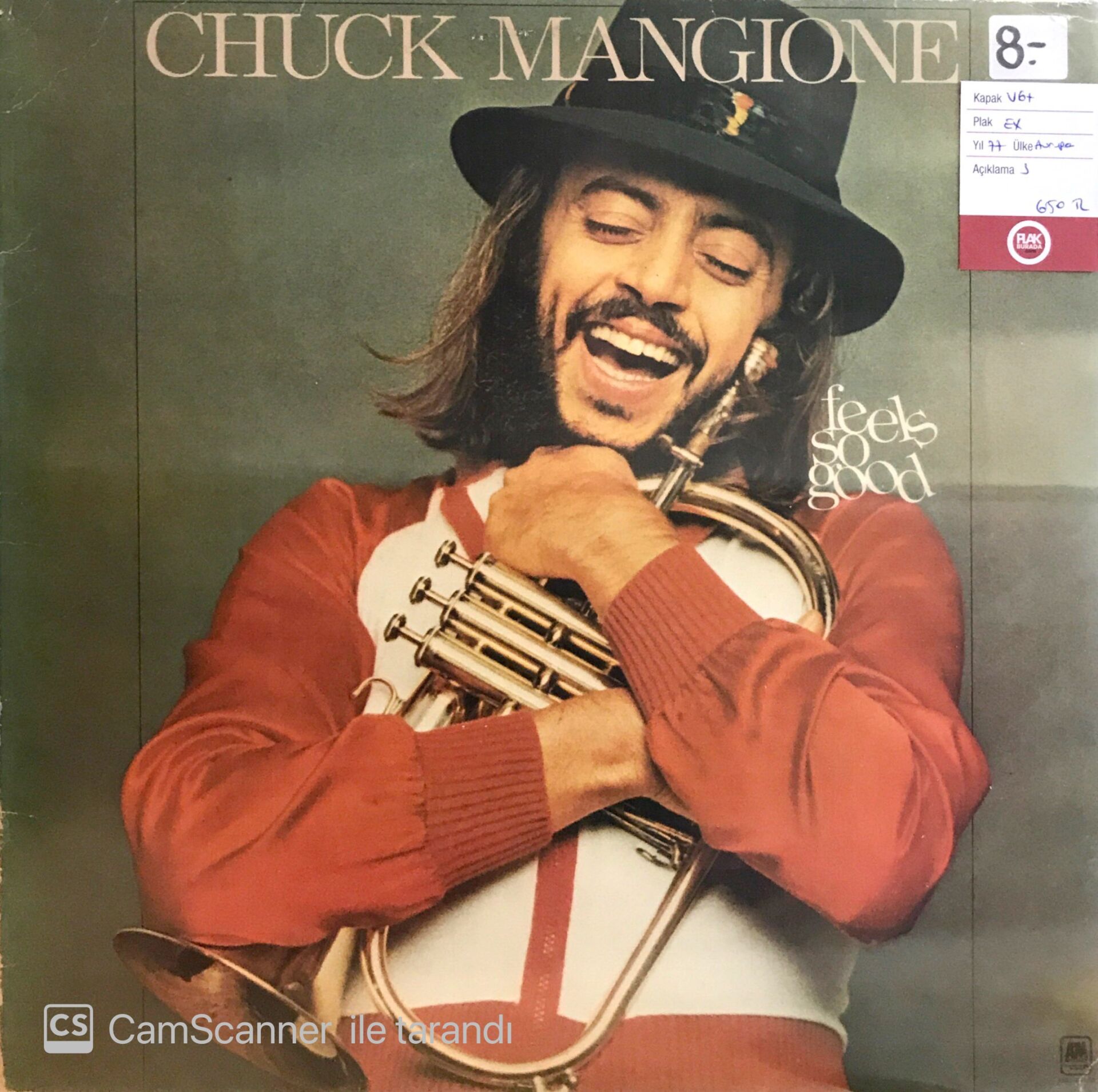 Chuck Mangione Feels So Good LP