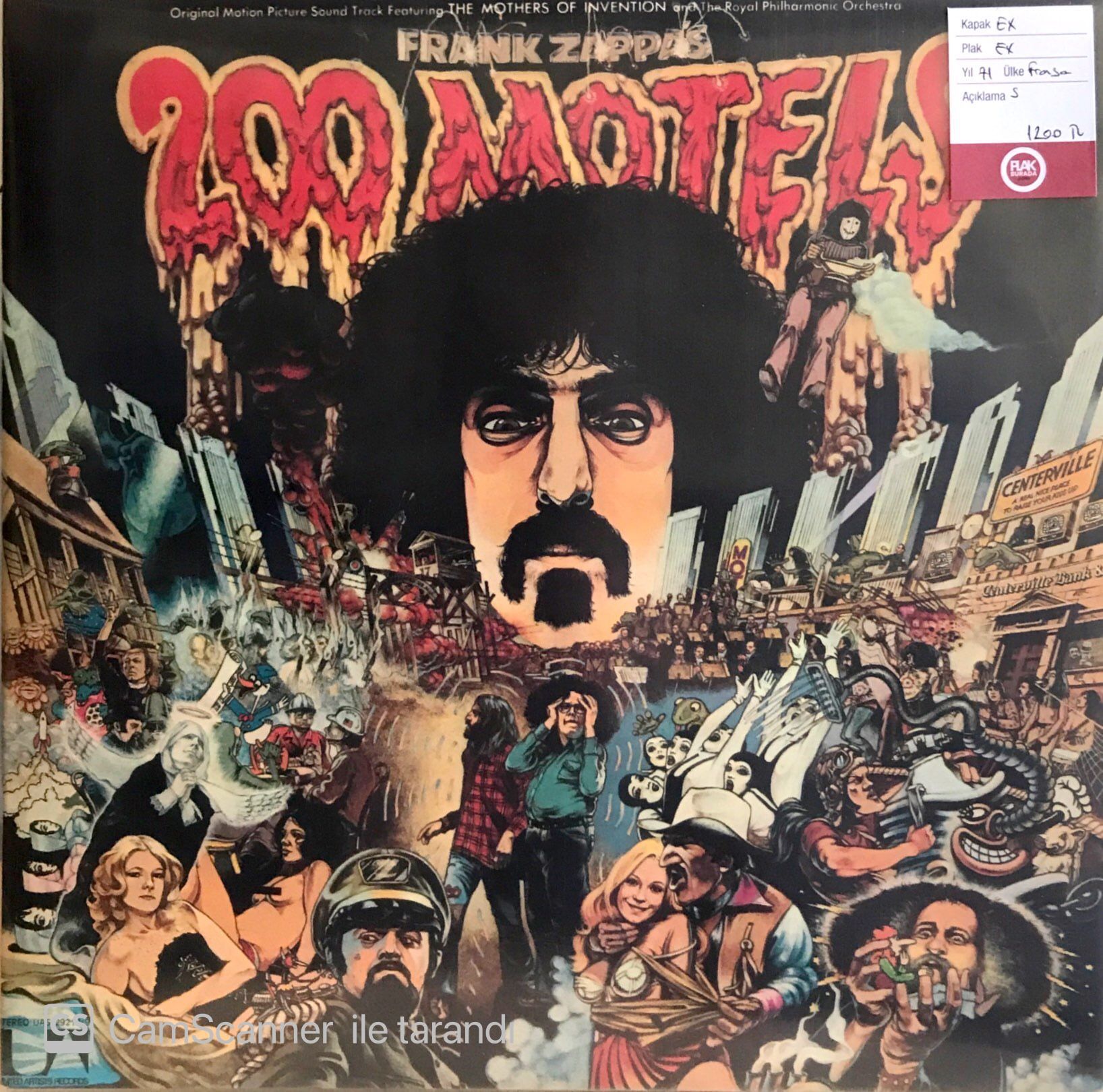 Frank Zappa - Frank Zappa's 200 Motels Double LP