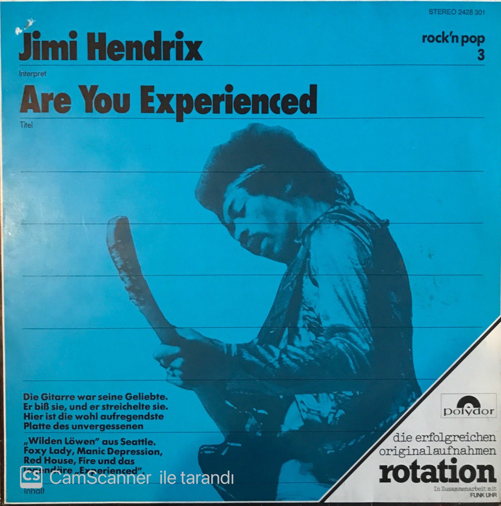 Jimi Hendrix - Are You Experienced Rock'n Pop 3 LP