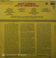 Benny Goodman Live At Carnegie Hall Double LP