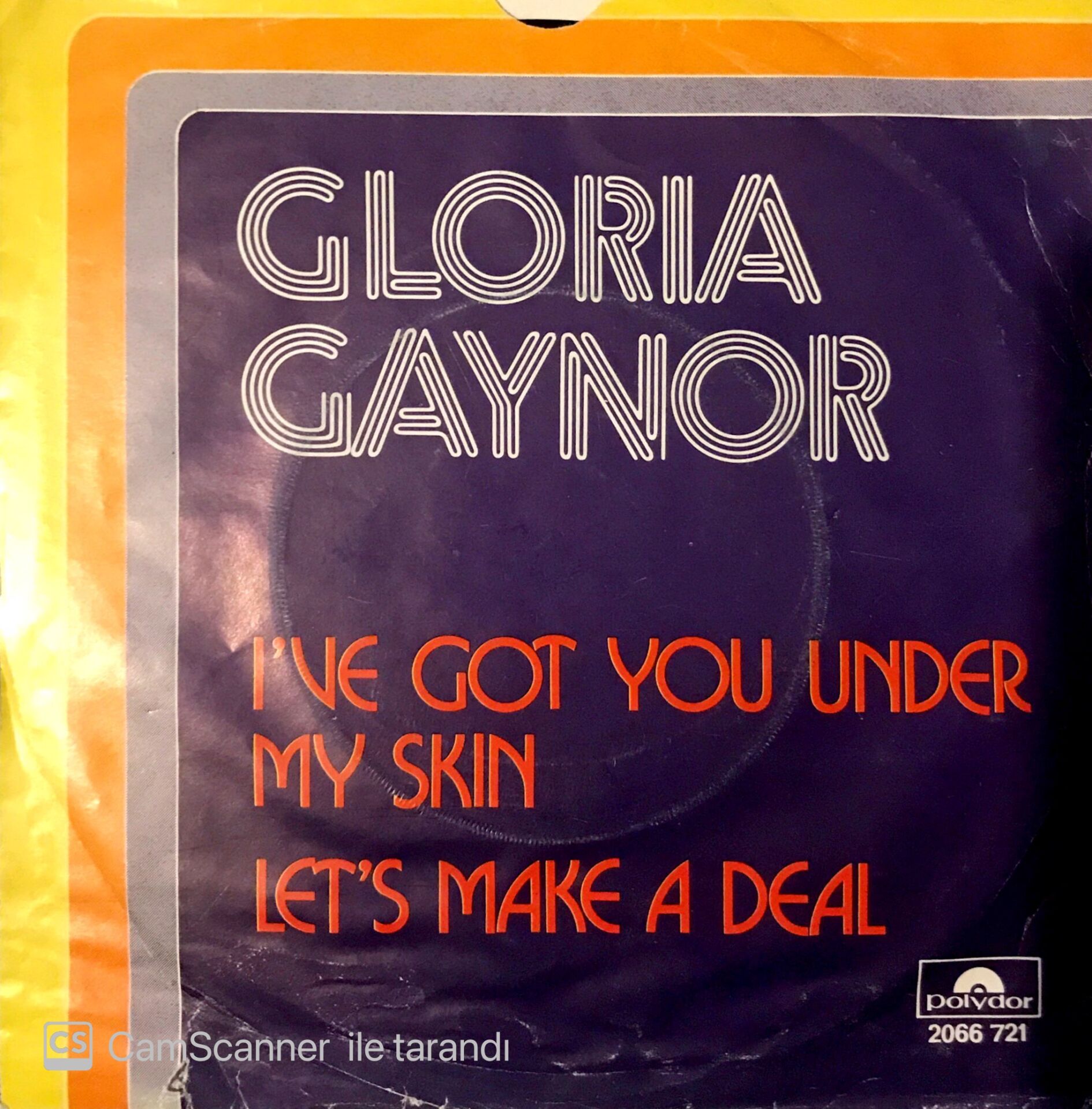 Gloria Gaynor / I've Got You Under My Skin 45'lik