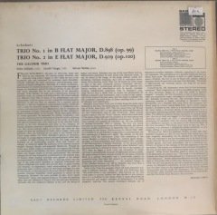 Schubert Trios The Galimir Trio LP