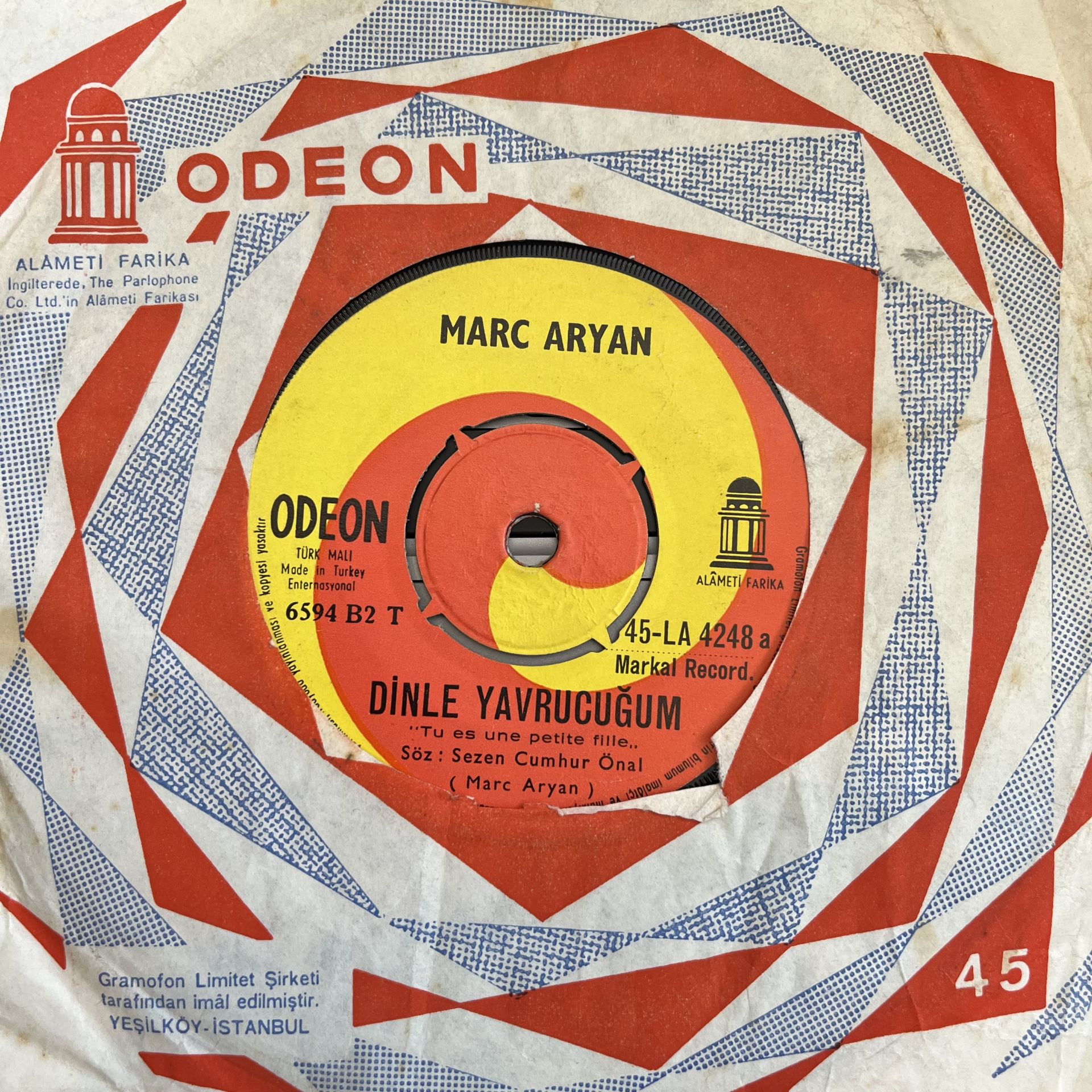Marc Aryan - Dinle Yavrucuğum 45lik