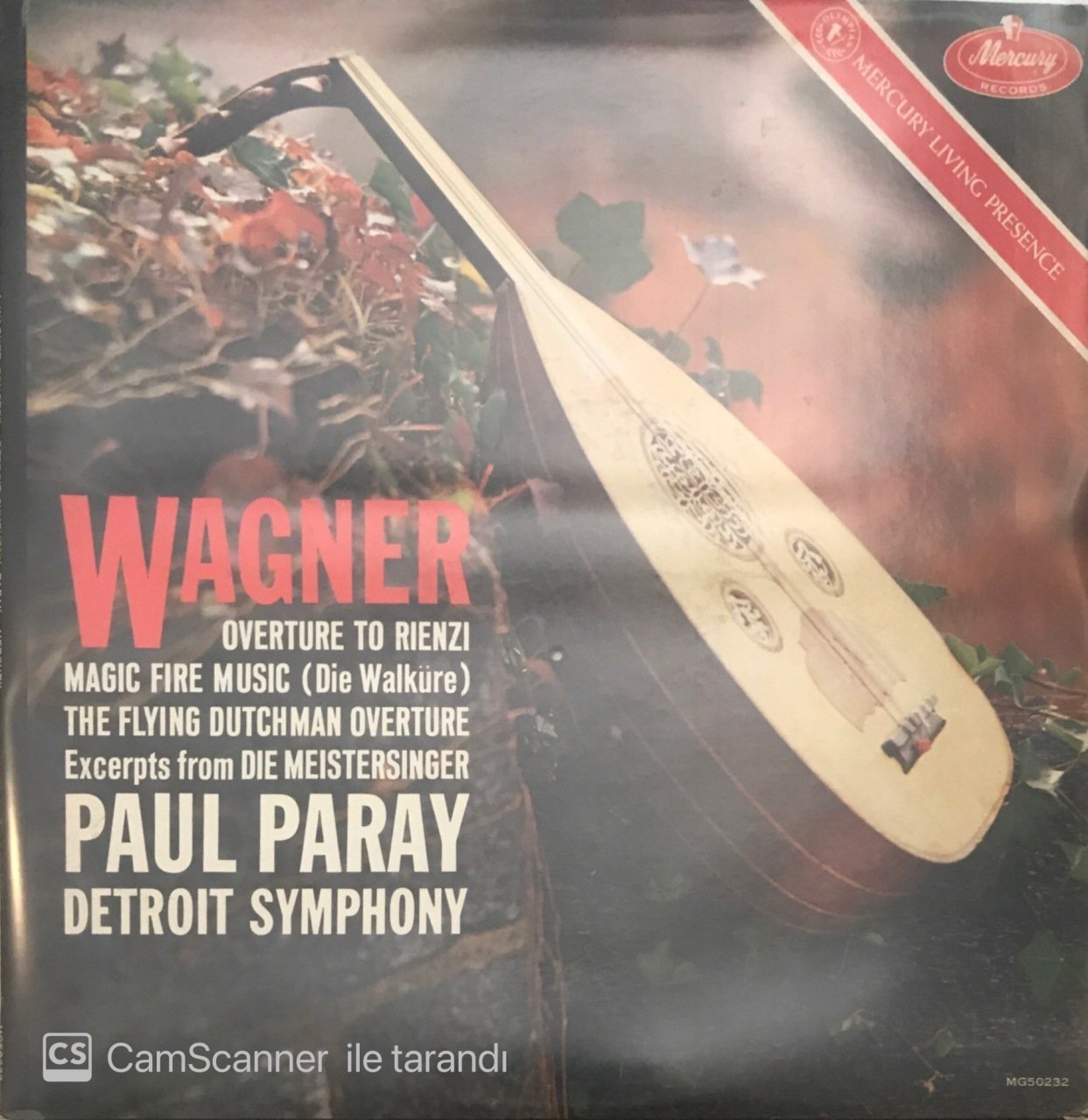 Wagner Overture To Rienzi Paul Paray Detroit Symphony LP