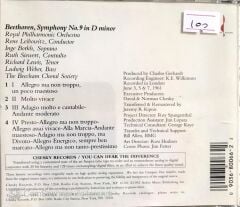Beethoven, Symphony No.9 in D minor CD