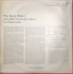 The Merry Widow And Other Wonderful Waltzes By Franz Lehar LP