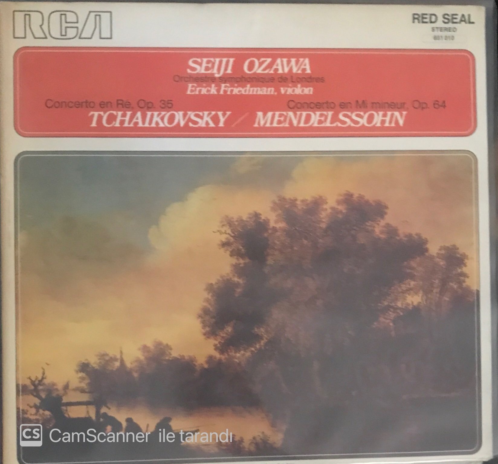 Seiji Ozawa Tchaikovsky Mendelssohn LP