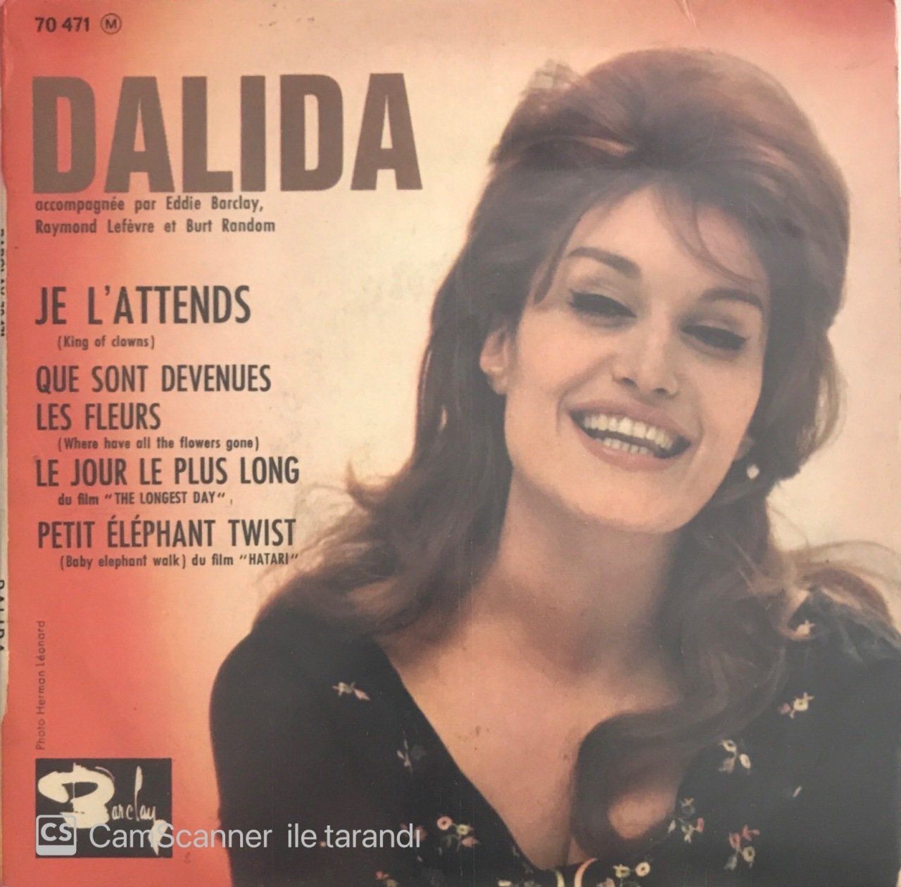 Dalida Je L'attends 45lik