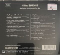 Nina Simone My Baby Just Cares For Me CD